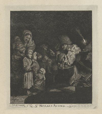 Sinterklaasavond door Simon Andreas Krausz