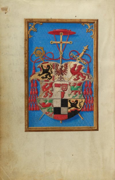 Wapen van kardinaal Albrecht van Brandenburg door Simon Bening