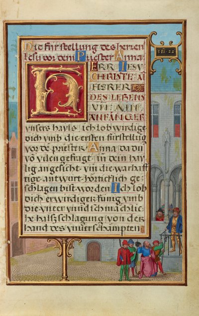 Grens met Micaia die de dood van koning Achab voorspelt door Simon Bening