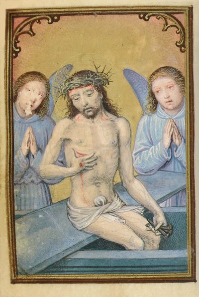Folio uit een miniatuur Getijdenboek, gebruik van Rome, Brugge, 1530-35 door Simon Bening
