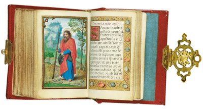 Folio uit een miniatuur Getijdenboek, gebruik van Rome, Brugge, 1530-35 door Simon Bening