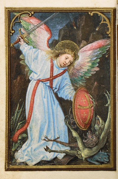 Folio uit een miniatuur Getijdenboek, gebruik van Rome, Brugge, 1530-35 door Simon Bening