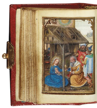 Folio uit een miniatuur Getijdenboek, gebruik van Rome, Brugge, 1530-35 door Simon Bening