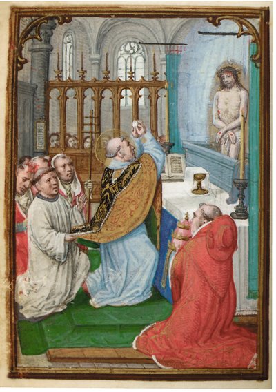 Folio uit een miniatuur Getijdenboek, gebruik van Rome, Brugge, 1530-35 door Simon Bening