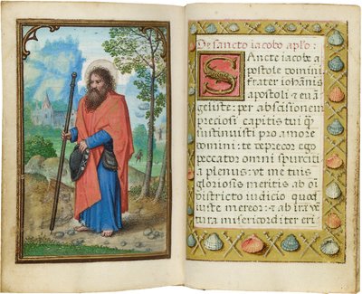 Folio uit een miniatuur Getijdenboek, gebruik van Rome, Brugge, 1530-35 door Simon Bening