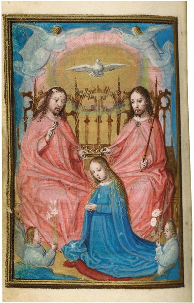 Folio uit een miniatuur Getijdenboek, gebruik van Rome, Brugge, 1530-35 door Simon Bening