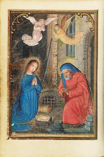 Folio uit een miniatuur Getijdenboek, gebruik van Rome, Brugge, 1530-35 door Simon Bening