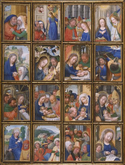 Tafel aus dem Stein-Quadriptychon door Simon Bening