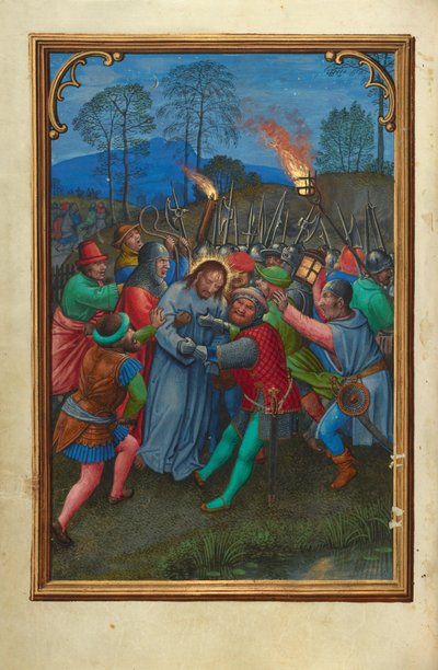De vlucht van de apostelen door Simon Bening