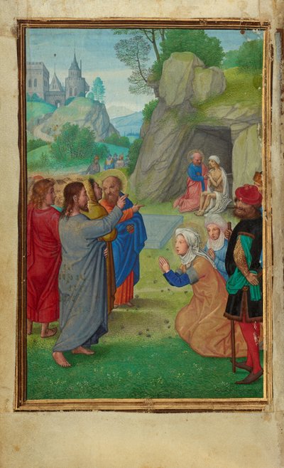 De opwekking van Lazarus door Simon Bening