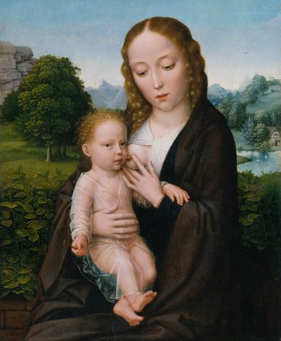 Maagd en kind, ca. 1520 door Simon Bening