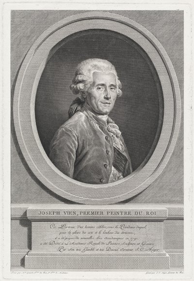 Joseph Vien door Simon Charles Miger after Adélaïde Labille Guiard