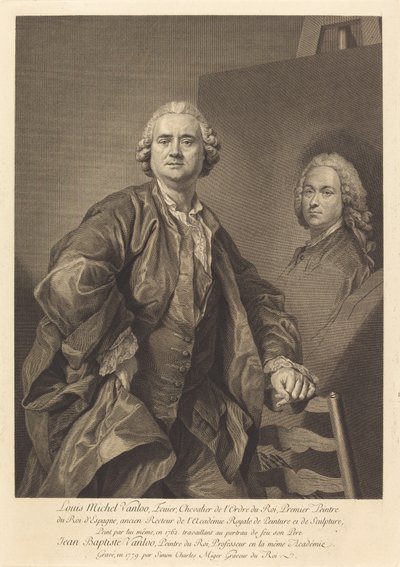 Louis Michel Vanloo door Simon Charles Miger after Louis Michel Van Loo