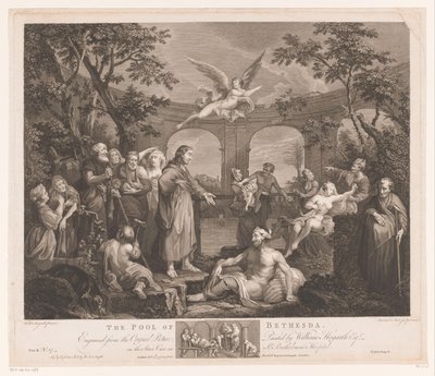 Christus geneest de zieke van Bethesda door Simon François Ravenet (le vieux)