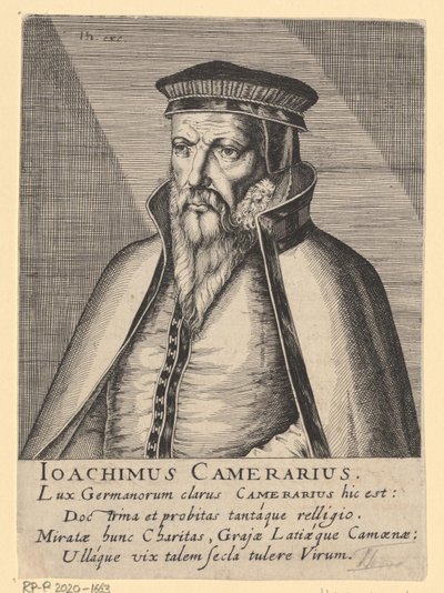 Portret van Joachim Camerarius I door Simon Frisius