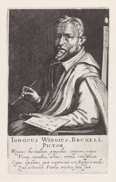 Portret van Joos Winghe door Simon Frisius