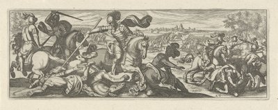 Veldslag (Cavalerie) door Simon Frisius