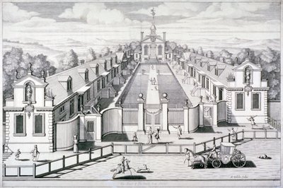 Trinity Almshouses, Mile End Road, Stepney, Londen door Simon Gribelin