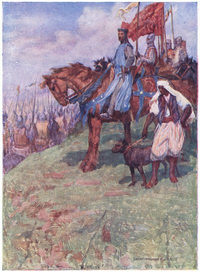 De goede koning zat te paard halverwege de berg door Simon Harmon Vedder