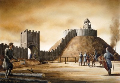 Pickering Kasteel, 11e eeuw door Simon Hayfield