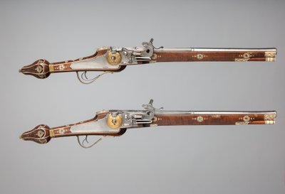 Paar Snaphaanspistolen Gemaakt voor de Lijfwacht van de Keurvorst van Saksen, Duits, ca. 1610 door Simon Helbig