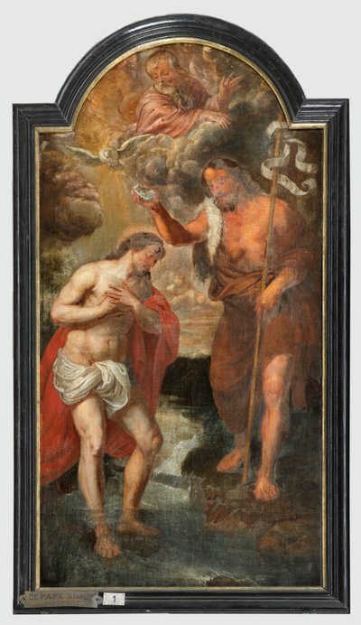 Parochiekerk (Sint-Walburgakerk). Schilderij, drieluik. Simon De Pape (?). Verlossing van de christelijke slaven aan de Turk. door Simon II de Pape