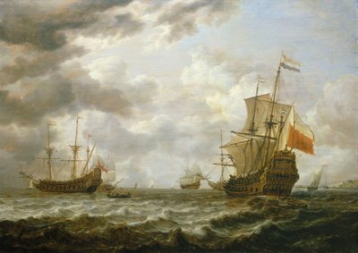 De Brederode bij Hellevoetsluis, midden 17e eeuw door Simon Jacobsz. Vlieger