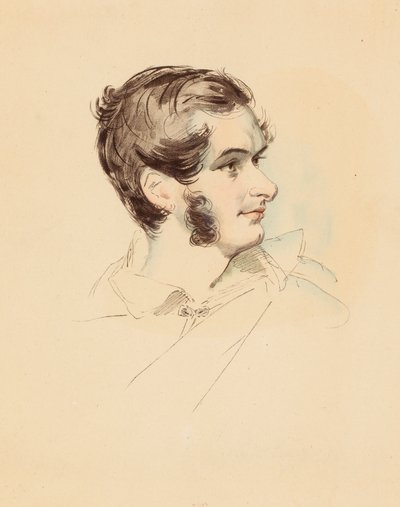 Portret van de schrijver Prosper Mérimée door Simon Jacques Rochard