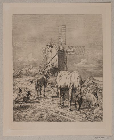 Bij een molen door Simon Ludvig Ditlev Simonsen
