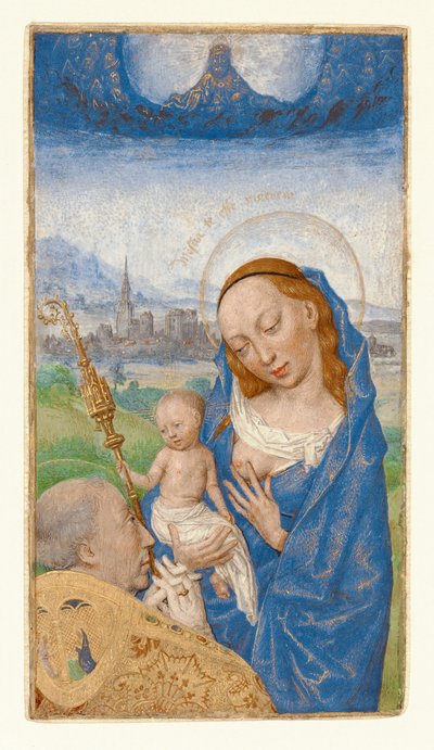 Sint Bernards Visioen van de Maagd en het Kind door Simon Marmion