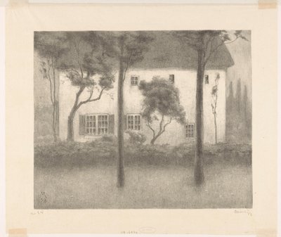 Huis door Simon Moulijn (signed by artist)