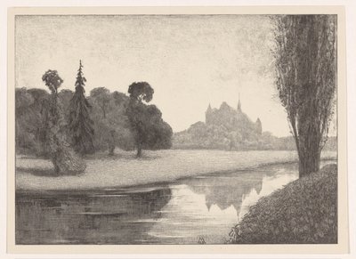 Park bij kasteel Omstreken van Laren door Simon Moulijn