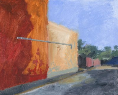 Zijkant van gebouw in zonlicht, 2024 door Simon Neville