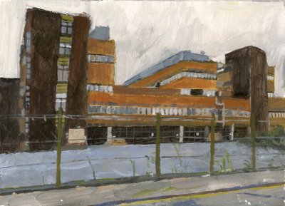 Telefooncentrale gebouw nr. 1, 2024 door Simon Neville