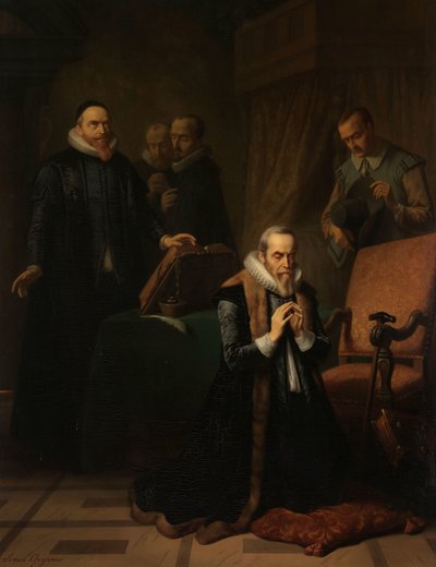 Het laatste gebed van Johan van Oldenbarnevelt door Simon Opzoomer