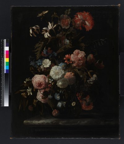 Groep bloemen, voor 1721 door Simon Peeterz Verelst