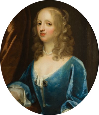 Portret van Lady Diana Russell (1622-1694), Viscountess Newport, ca. 1660-94 door Simon Peeterz Verelst