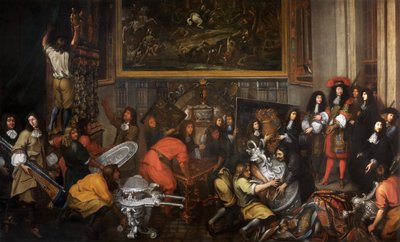 Lodewijk XIV bezoekt de Manufacture des Gobelins op 15 oktober 1667 door Simon Renard de Saint Andre