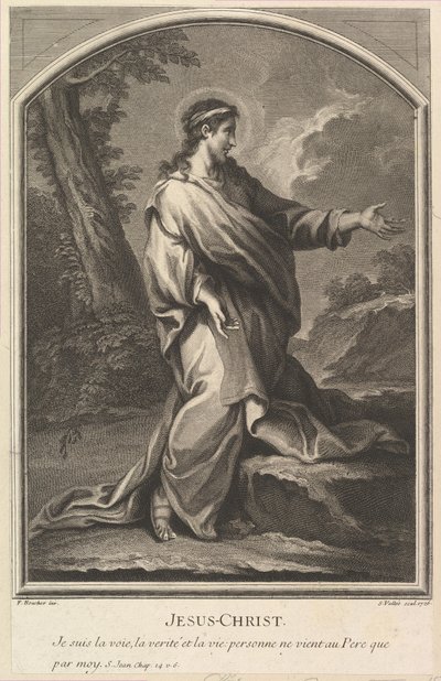 Jezus Christus, 1726 door Simon Vallee
