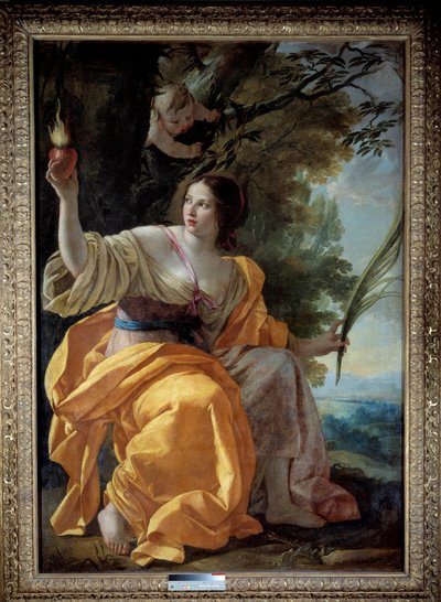 Allegorische figuur van Liefdadigheid (voorheen het Geloof) door Simon Vouet