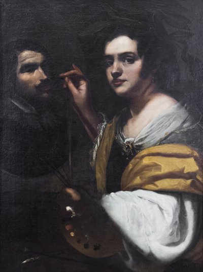Allegorie van schilderkunst door Simon Vouet