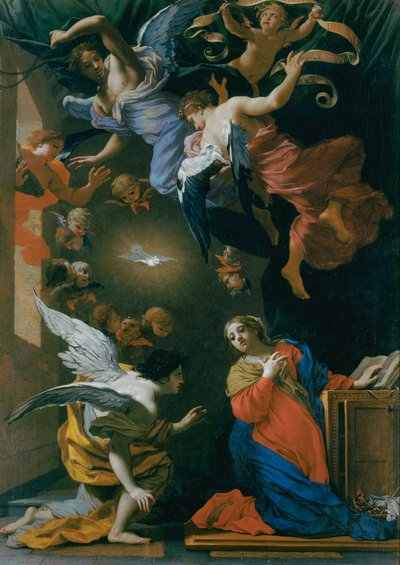 Annunciatie door Simon Vouet