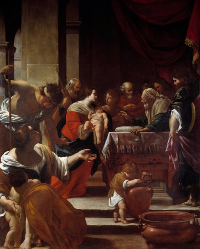Besnijdenis Schilderij door Simon Vouet (1590-1649) 1622 Napels, Nationaal Museum van Capodimonte door Simon Vouet