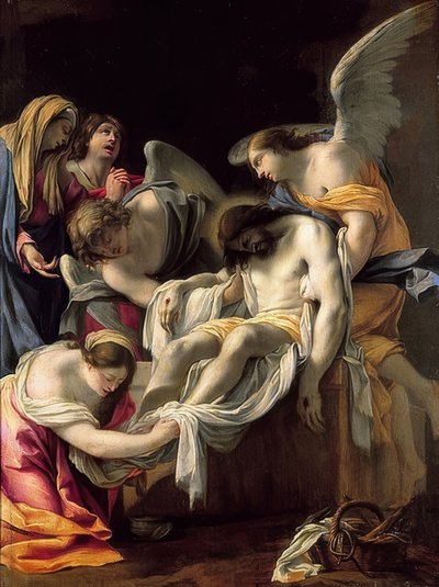 De graflegging van Christus door Simon Vouet