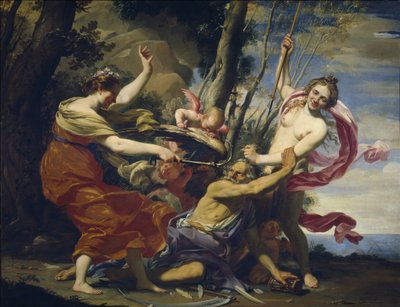 Vader Tijd Overwonnen door Liefde, Hoop en Schoonheid door Simon Vouet