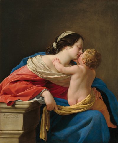 Madonna en Kind door Simon Vouet