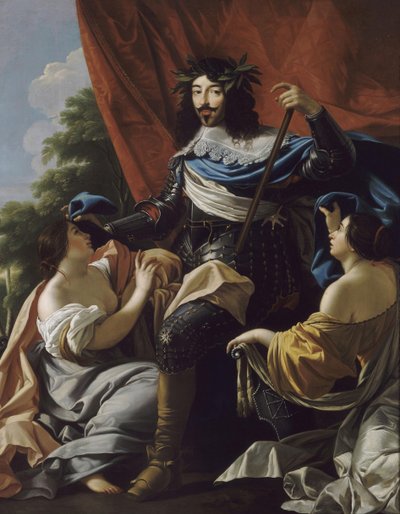 Portret van Lodewijk XIII van Frankrijk 1601-1643 door Simon, Vouet