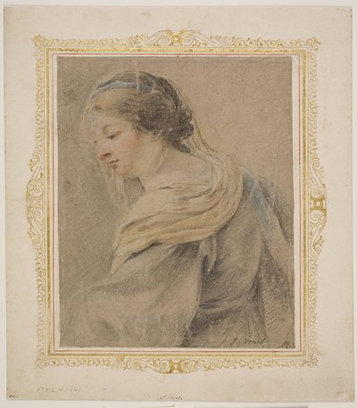 Studie van vrouw voor 