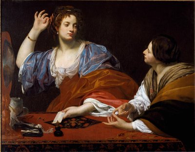 De zusters Martha en Maria van Bethanië door Simon Vouet