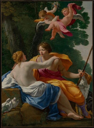 Venus und Adonis door Simon Vouet